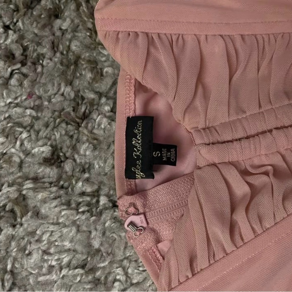 Pink Ruched Dress - Picture 2 of 3